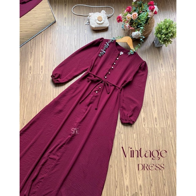 VINTAGE 1 DRESS CRINKLE AIRFLOW | BY SIMPLY OF AEGEA (SAE)