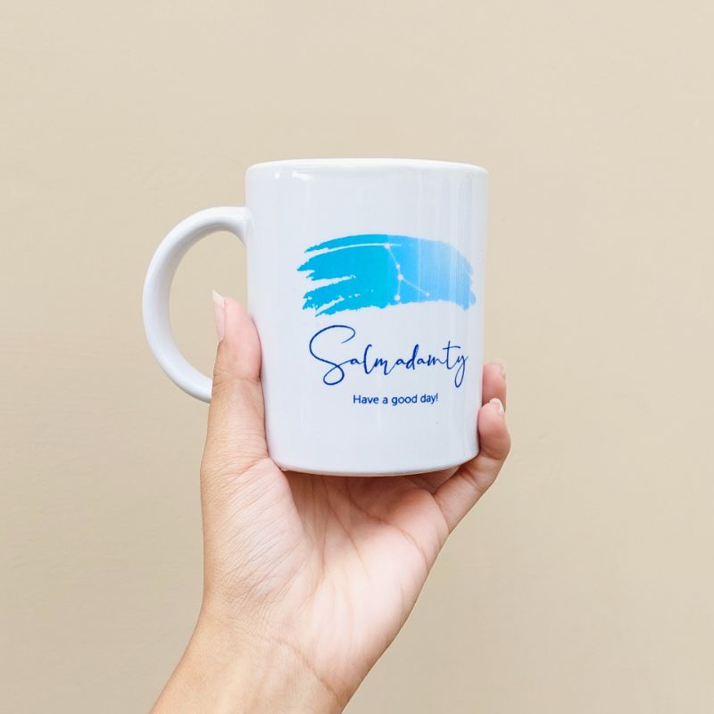 [READY STOCK] Gelas Printing Custom / Custom Mug Couple Gift / Gelas Minum Kado Wisuda / Custom Nama