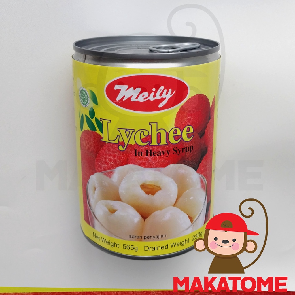 

Meily Lychee Large 565 gr Plain in heavy syrup 565gr KALENG buah leci