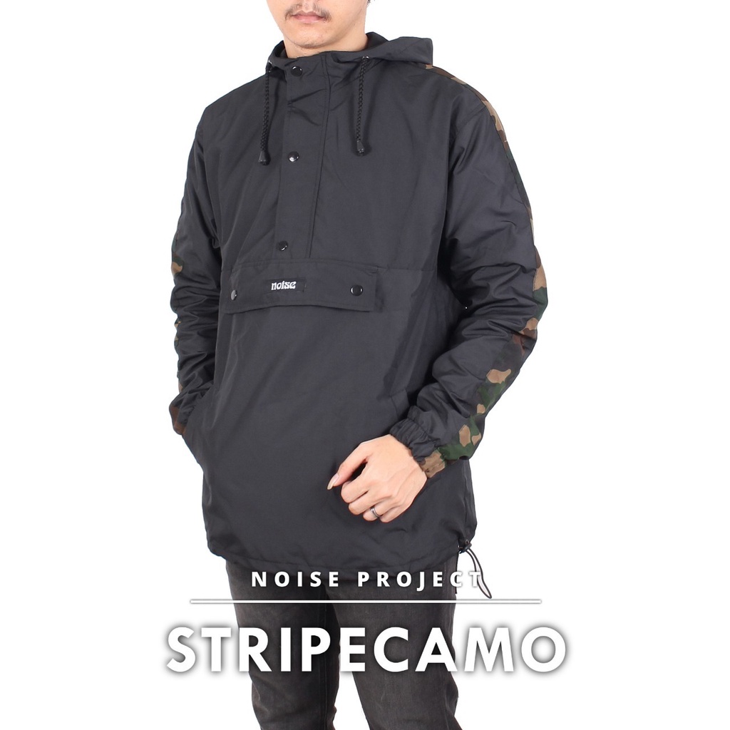 TURUN HARGA ! Jaket Cagoule Stripe Camo Premium WOLV / Jaket Outdoor Waterproof / Jaket Cagoule Windbreaker Pria