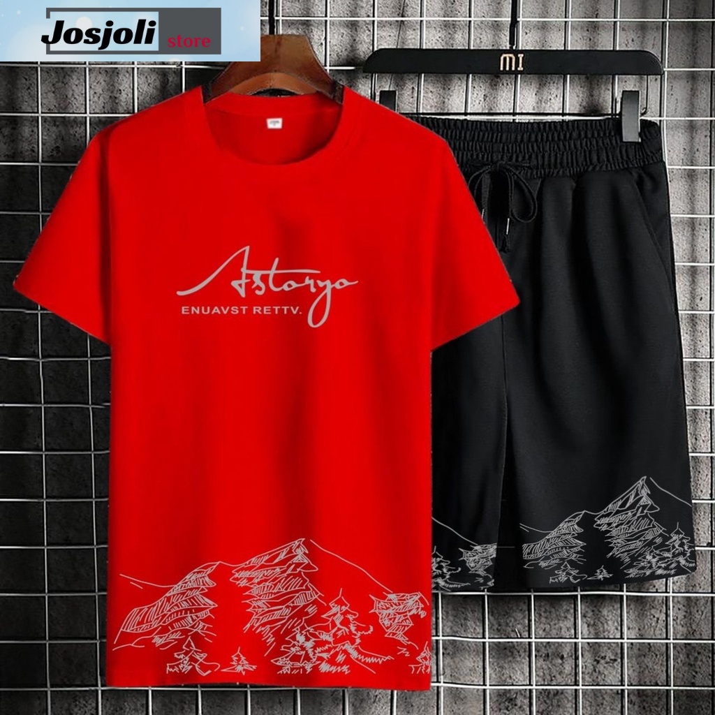 JOSJOLI_STORE/Stelan Astaryo/Satu Stel Atasan dan Bawahan Pria Dewasa/L XL XXL