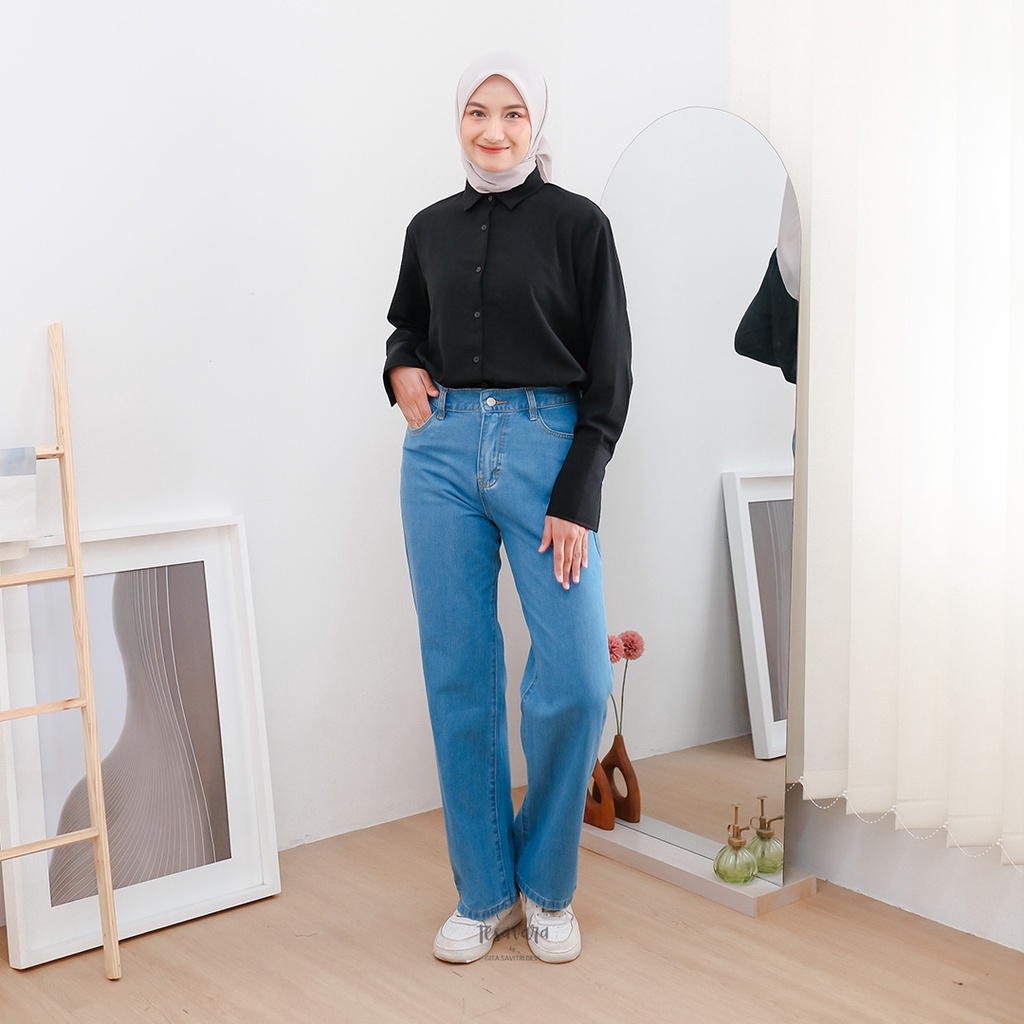 Tesavara | Blake Jeans | Highwaist Wide Jeans Kulot