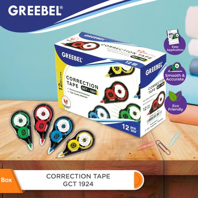 

GREEBEL GCT 1924 Correction Tape ( 12PCS/BOX )