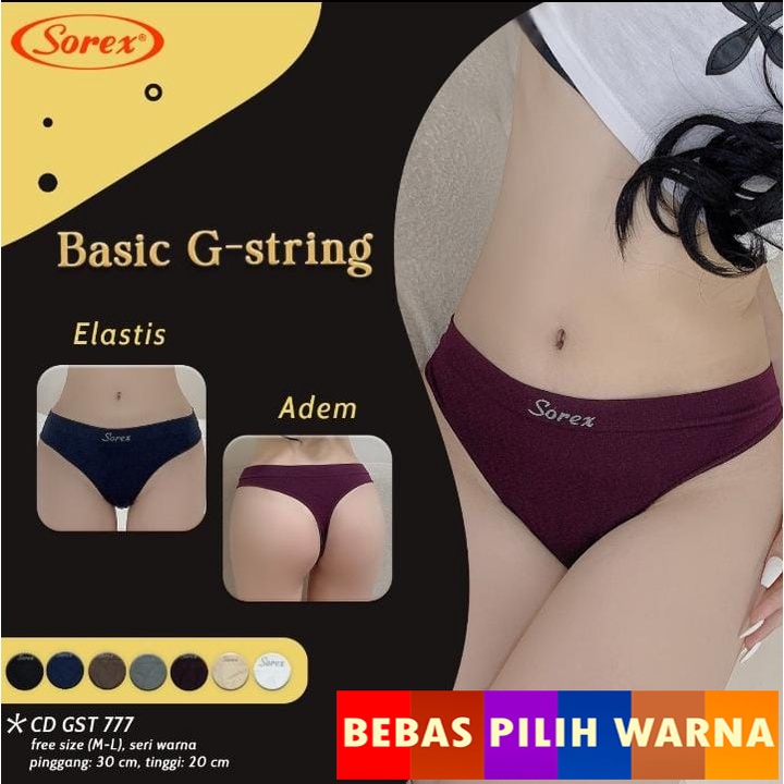 Sorex G-string Celana Dalam Wanita Sexy Art 777