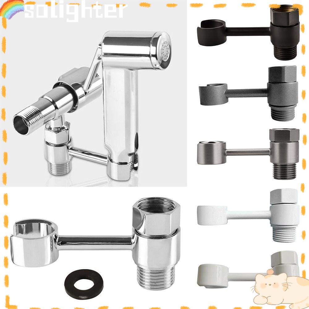 Solighter Sprinkler Penyangga Perlengkapan Kamar Mandi Adjustable Fixed Holder Shower Head Holder