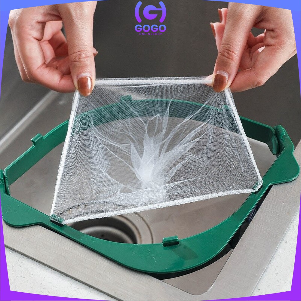 GOGO-C537 Saringan Wastafel Isi 50PCS Kantong Jaring Jala Penyaring Sampah Wastafel Sink Dapur / Filter Saringan Sampah Kitchen Sink Anti Mampet