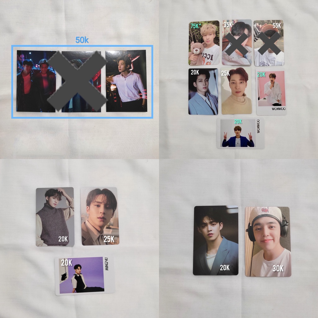 PHOTOCARD SEVENTEEN MINGYU WONWOO SCOUP