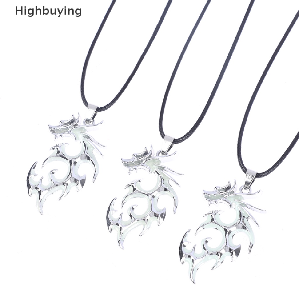 Hbid Kalung Naga Luminous Kalung Perak Fluorescence Malam Bercahaya Untuk Pesta Glory