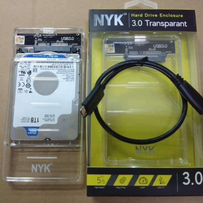 NYK Casing HD USB 3.0 Transparan - Casing harddisk LAPTOP eksternal