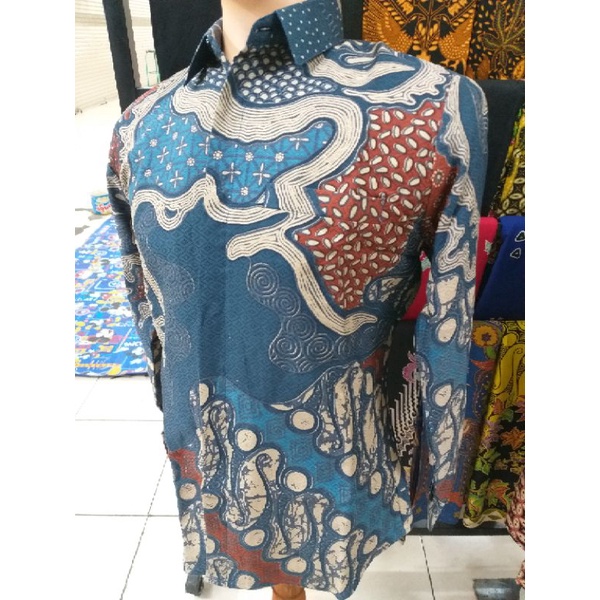 BATIK DOBBY PREMIUM BAJU kemeja batik pria lengan PANJANG terbaru ORIGINAL modern BSO OFFICIAL