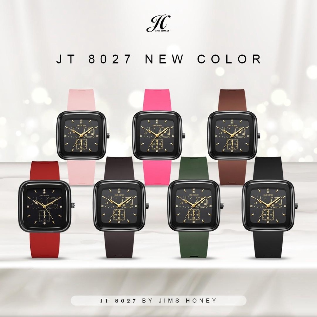 Jims Honey Jam Tangan 8027 Unisex Watch (Free BOX &amp; Baterai)