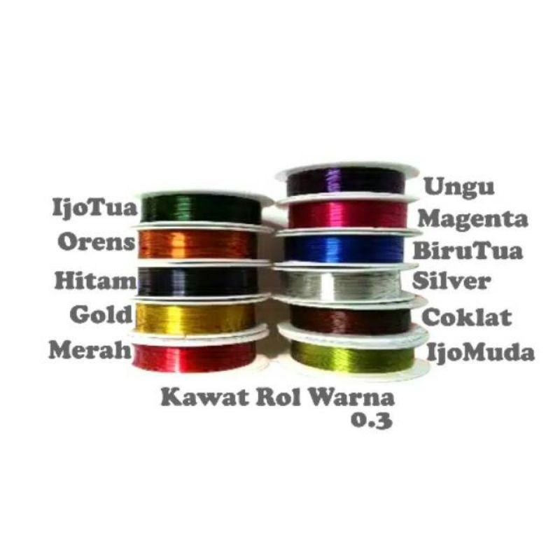 Kawat lilit warna per roll