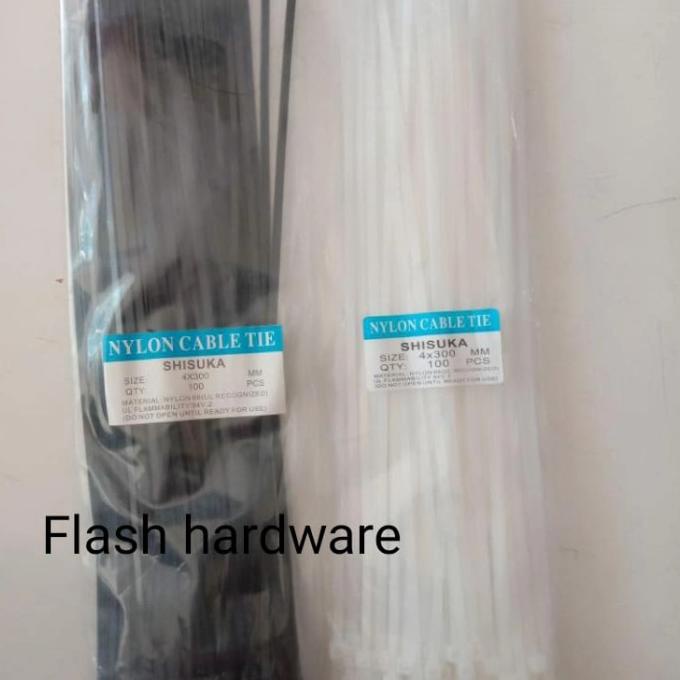 

kabel ties / cabel ties hitam putih 30cm flashar66 Berkualitas
