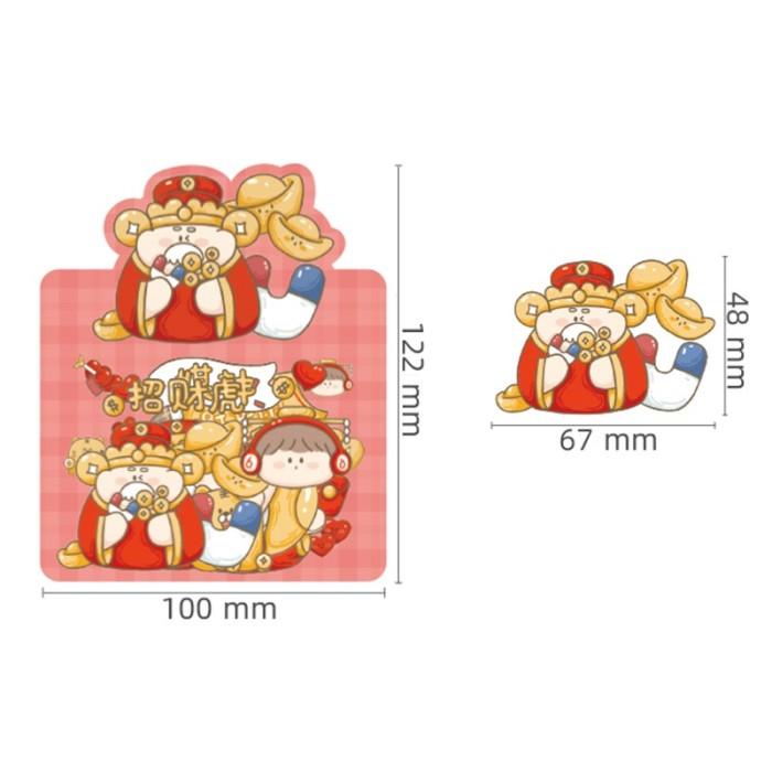 

DM746 32pcs Set Stiker Motif Kartun Hewan Peliharaan Anti Air Untuk De