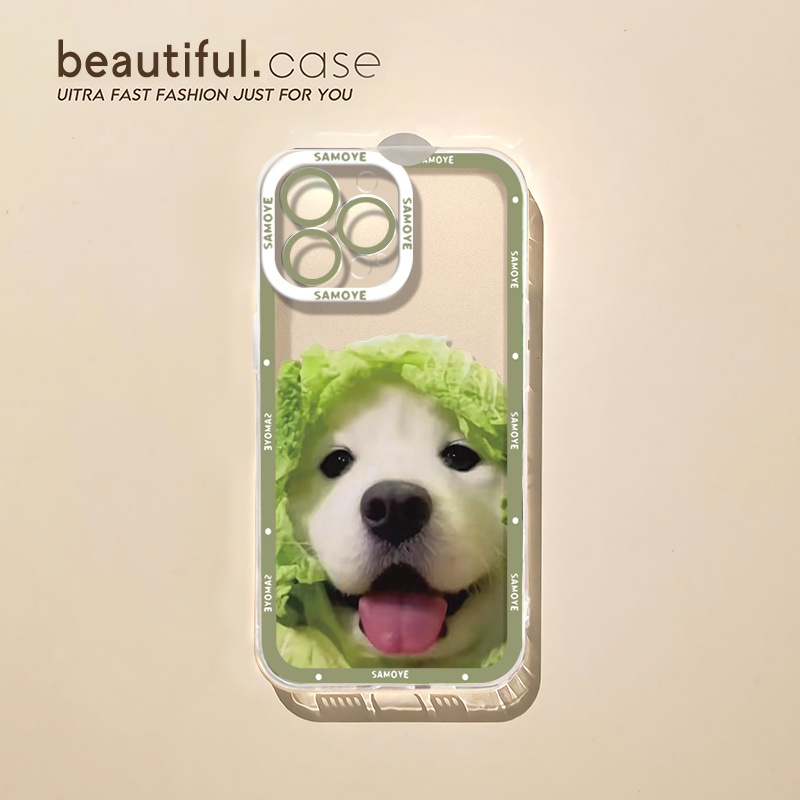 IPHONE Soft Case Anjing Lucu Kompatibel Untuk Iphone14 13 11 12 Pro Max XS XR X8 7 6S Plus Casing Ponsel Mini Transparan TPU Silikon Shockproof Cover