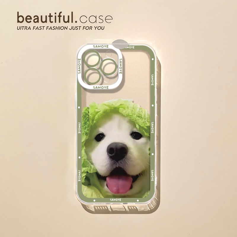 IPHONE Soft Case Anjing Lucu Kompatibel Untuk Iphone14 13 11 12 Pro Max XS XR X8 7 6S Plus Casing Ponsel Mini Transparan TPU Silikon Shockproof Cover