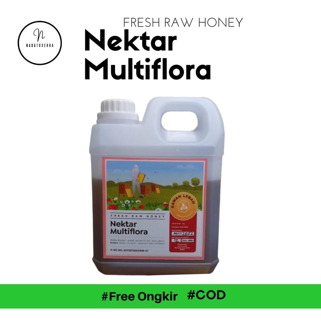 

Madu Hutan Asli Murni 500 gram Nektar Multiflora 1kg Pure Raw Honey Madu Nusantara