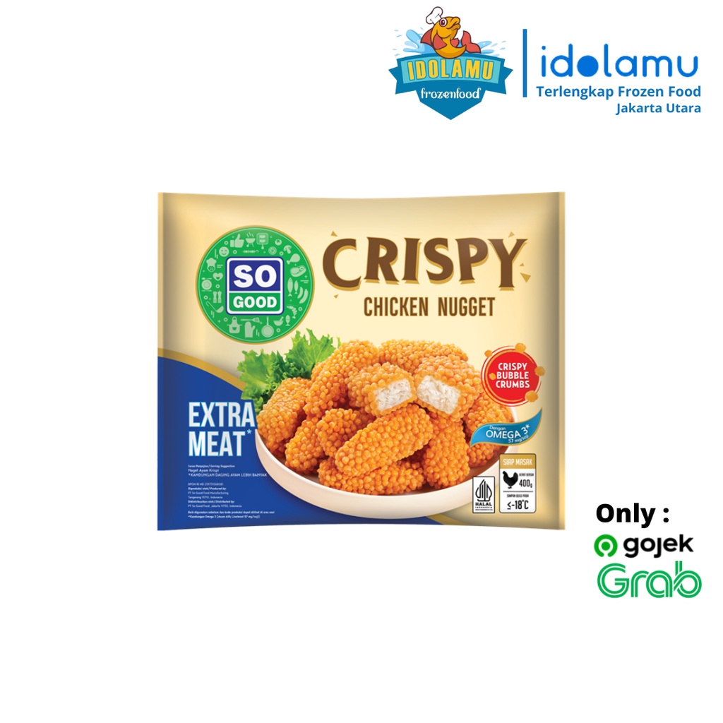 

NUGGET CRISPY 400GR SO GOOD
