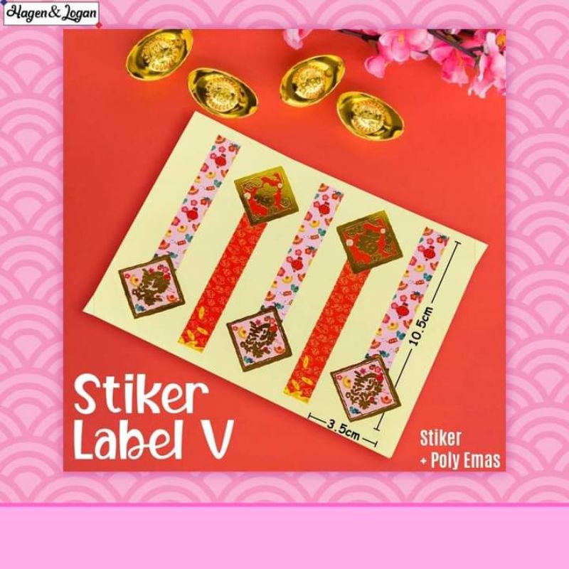 

stiker CNY imlek label v