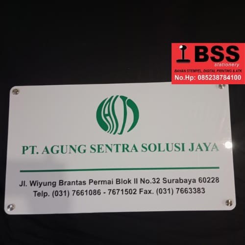 

Paja Jual Papan Nama Akrilik Perusahaan Papan Nama Kantor Papan Logo