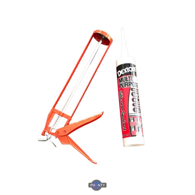 

Paket Hemat Lem Silicone Sealant Dextone Black + Tembakan Gun Silicone