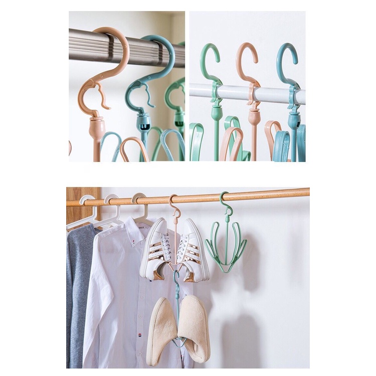 Gantungan Hanger Sepatu Sandal Gantungan Jemuran Serbaguna cantolan sandal kail barang kecil bisa jemur sepatu barang multifungsi
