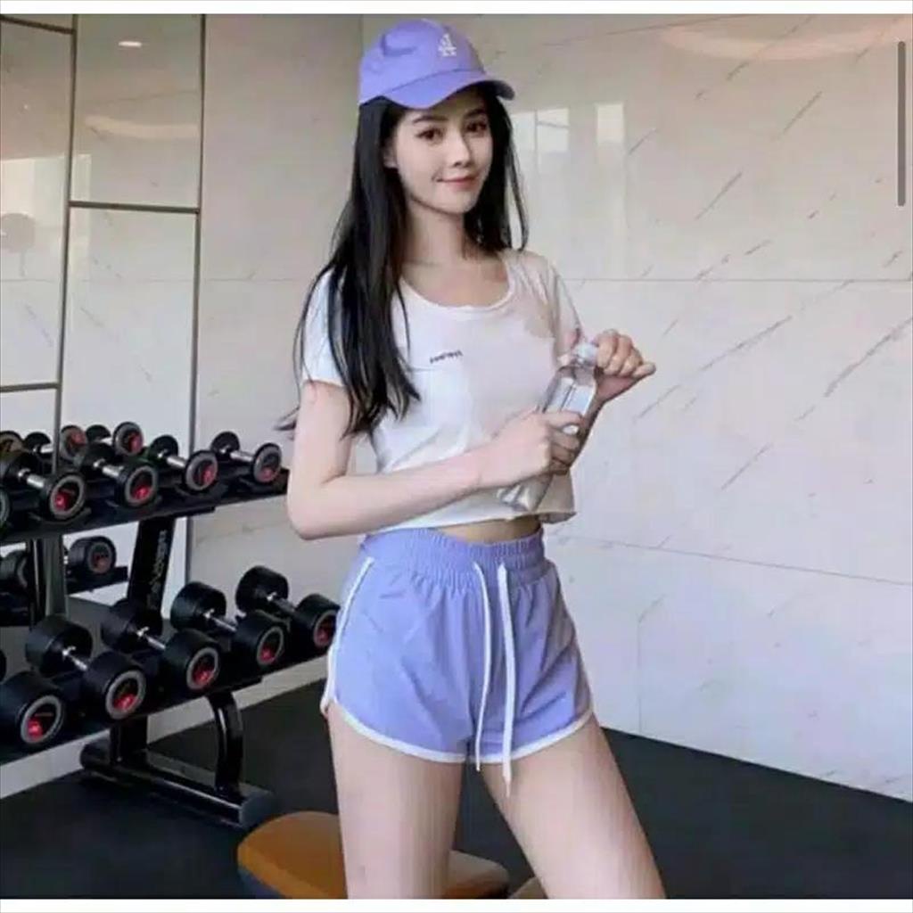 OTS 871 - Hotpant Celana Gemes Wanita Celana Pendek Korean Sport