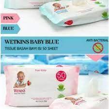 Tisu Basah Wetkins Bayi Baru Lahir Isi 50 Sheet