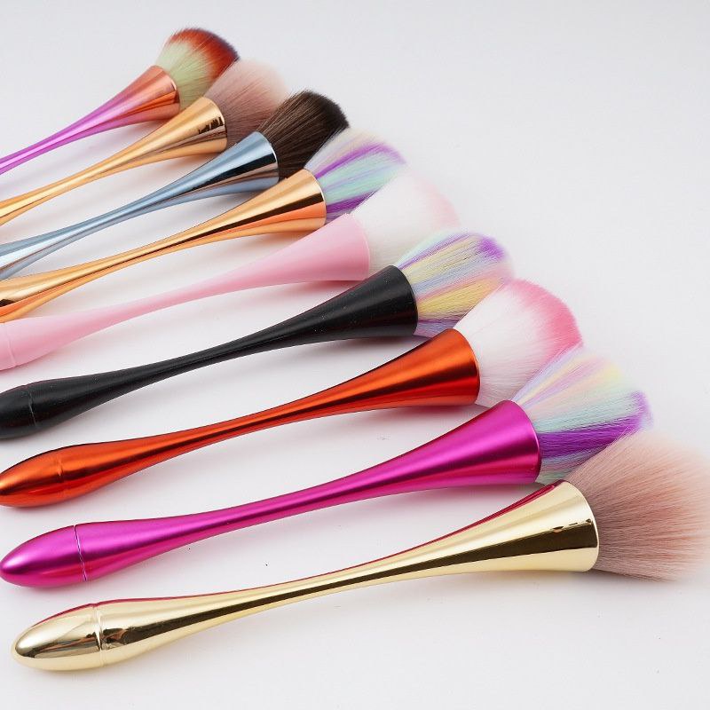 Lovefashion - Kuas Set Make Up 8pcs Set Mini Travel Make Up Brush Kuas03-kuas01 gold