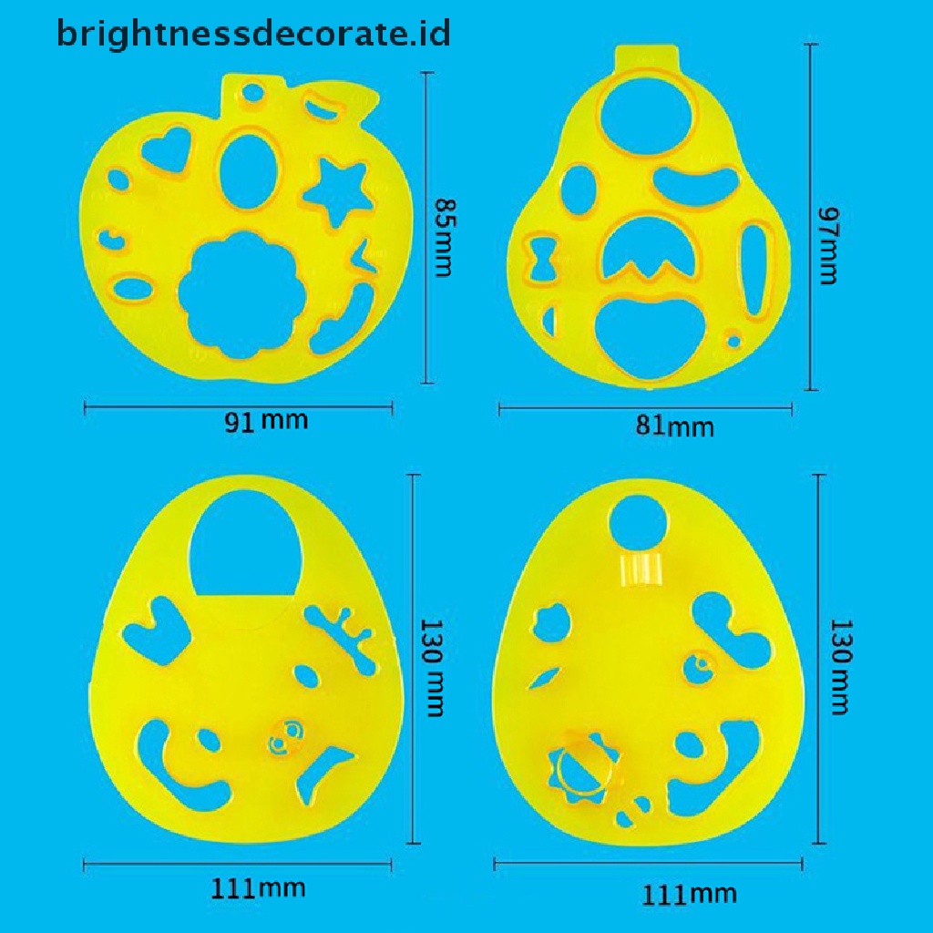 [Birth] 2per3/4pcs Cetakan Ekspresi Wajah Kartun Cetakan Bola Nasi DIY Alat Embos [ID]