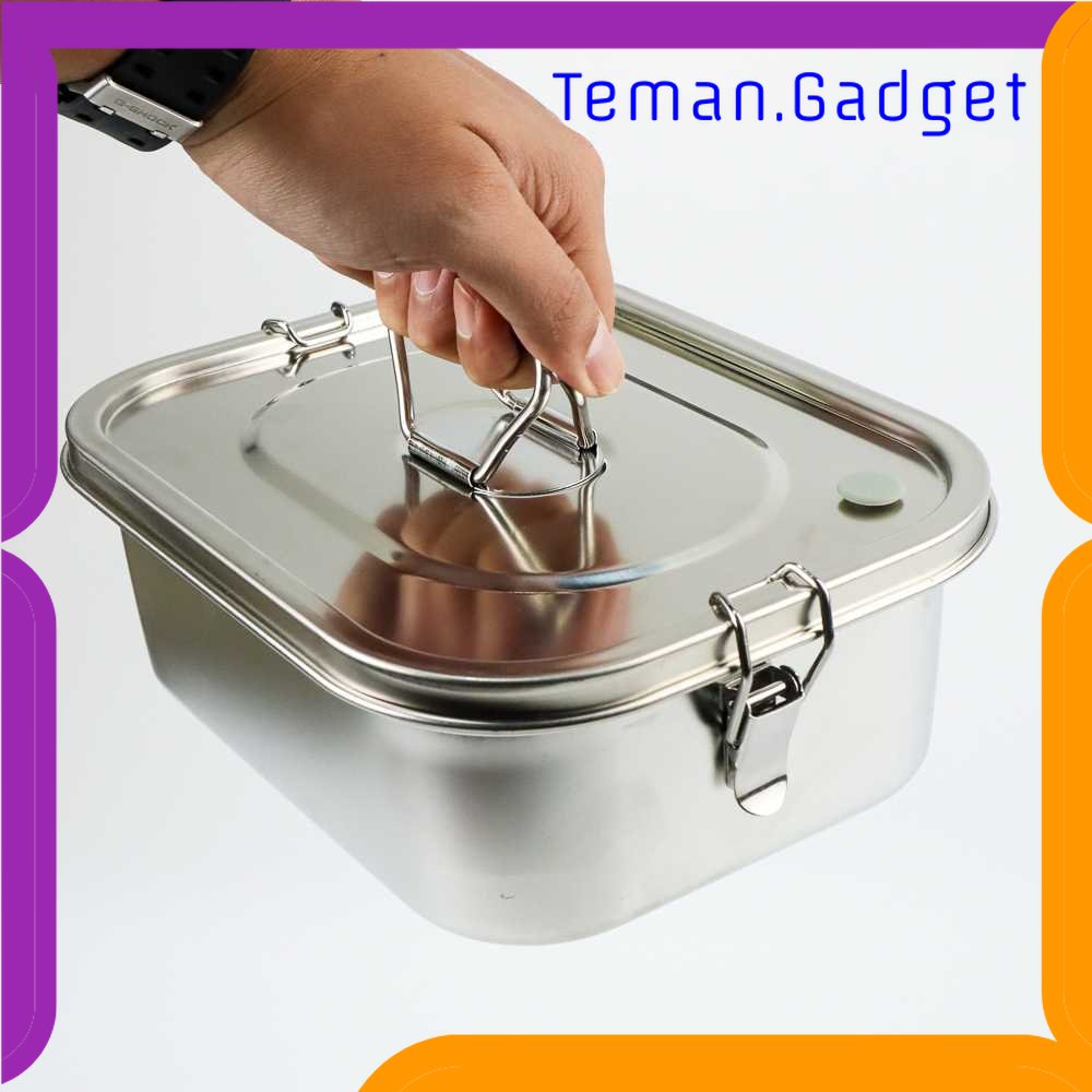 TG - DPR HE JIA FAN LE Kotak Makan Bento Lunch Box Stainless Steel - HS233