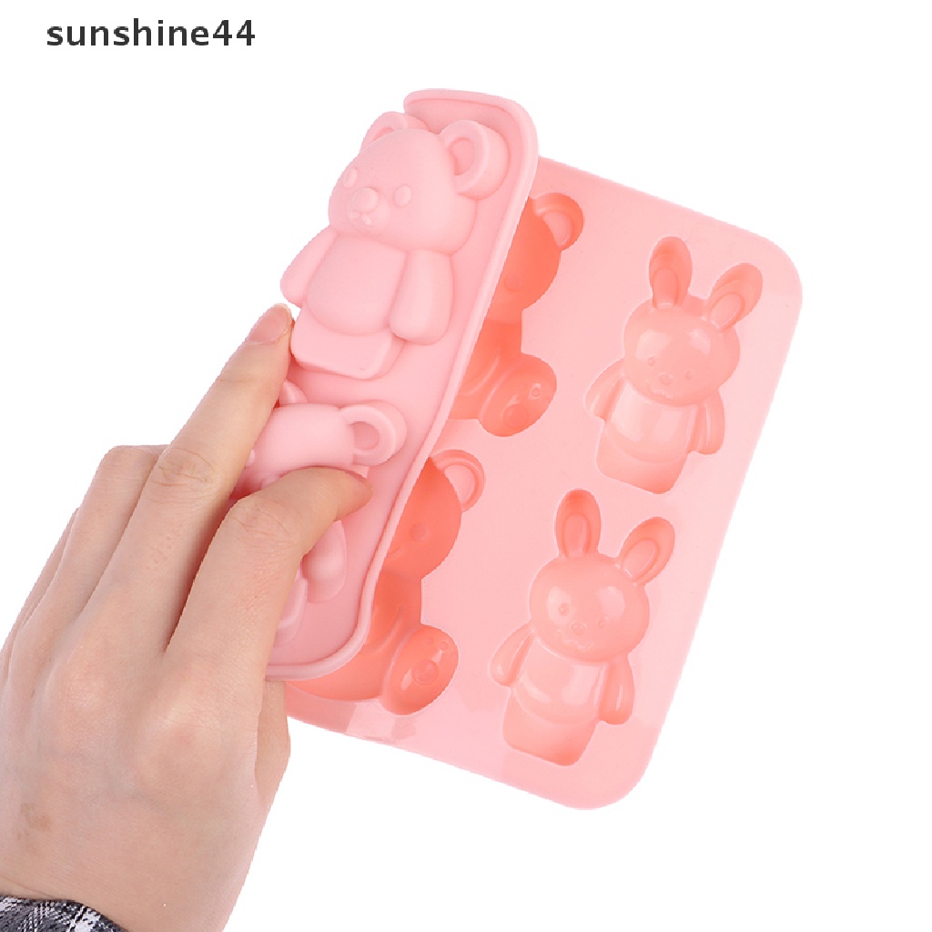 Sunshine Bear Cetakan Silikon Lucu Kartun Hewan Cetakan Kue Coklat.