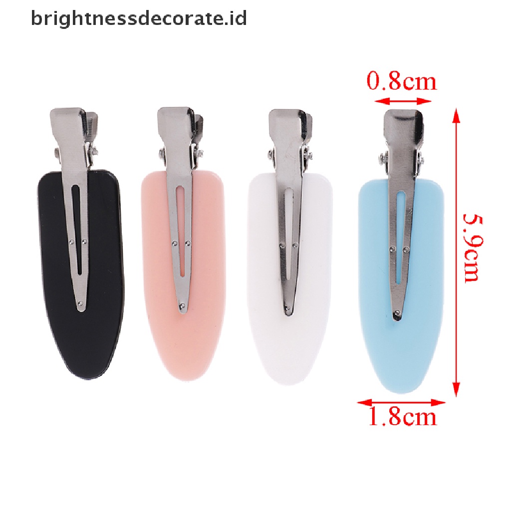 [Birth] 4pcs hair clip no bend Jepitan Poni Rambut no mark hair pin curl clips 4warna Daun [ID]