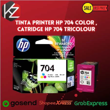 Tinta Printer HP 704 Color , Catridge HP 704 Tricolour