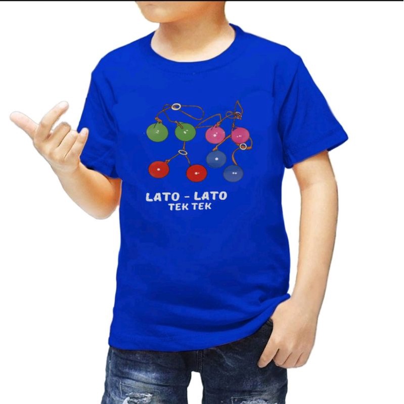 KAOS ANAK LAKI 1-12 TAHUN GAMBAR DI PRESS lato lato