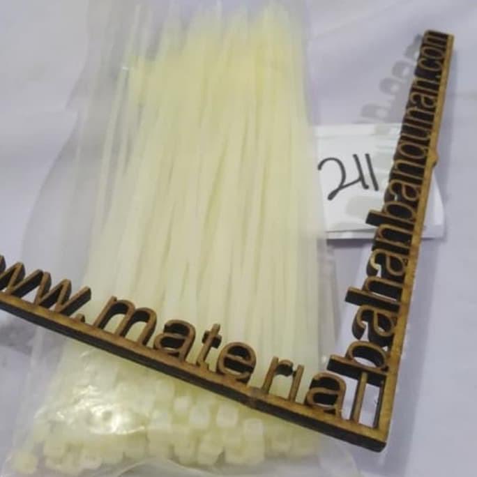 

Sabuk Marker Kabel Tis 2.5 x 200 mm Putih Pengikat Plat Pagar Grosir citrab44 dijamin