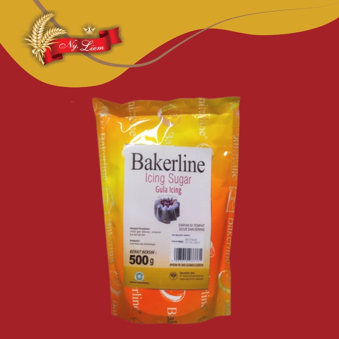 BAKERLINE Icing Sugar / Gula Icing Bubuk 500 gram