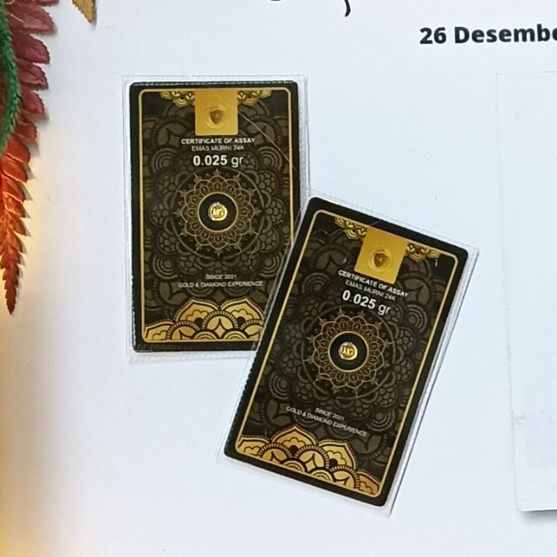 Gold Bingkai Frame 2D/3D