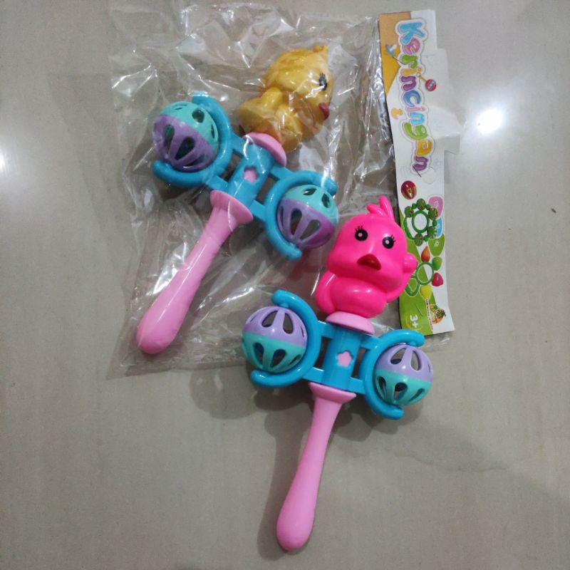 [C3] Mainan Bayi Kerincingan GAJAH / BEBEK / KELINCI / KUPU KUPU / LEBAH Lucu - Krincingan Rattle Elephant / Duck / Rabbit / Butterfly / Bee SNI