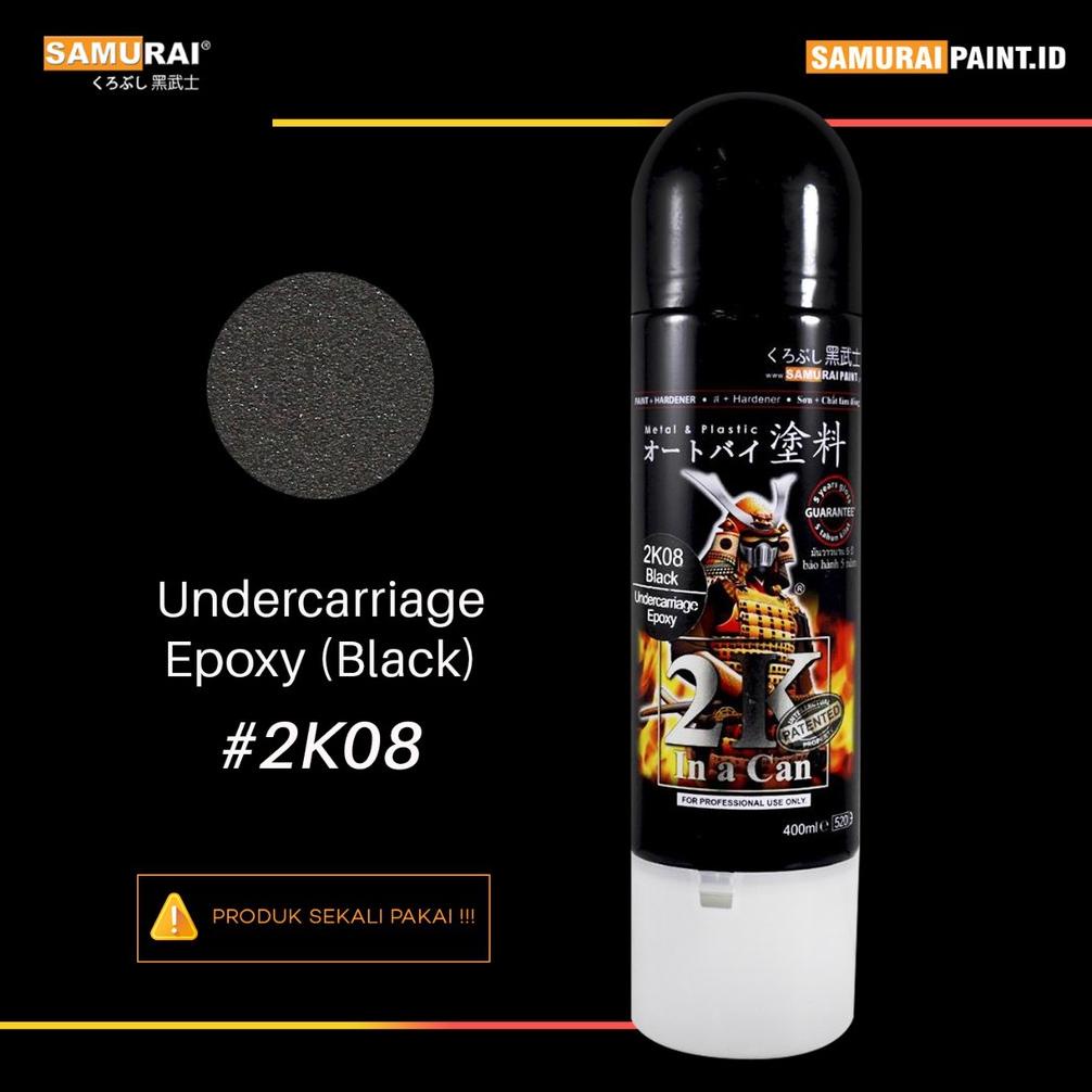 Update Samurai Paint Epoxy 2K08 Undercarriage Epoxy Black 2k08 Cat Aerosol Kualitas Kompresor 