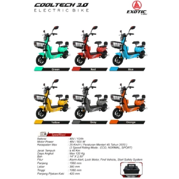 Sepeda Motor Listrik Exotic Cooltech 1.0 By Pacific Exotic