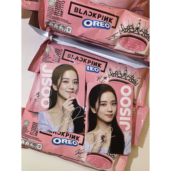 jisoo official oreo jual set photocard