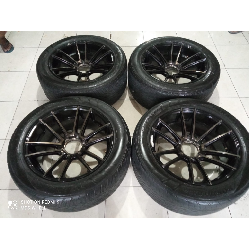 Velg Mobil Bekas Seken Ring 20 Lubang 6 SSC R20 Lebar 9,5 ET15 Ban Bonus