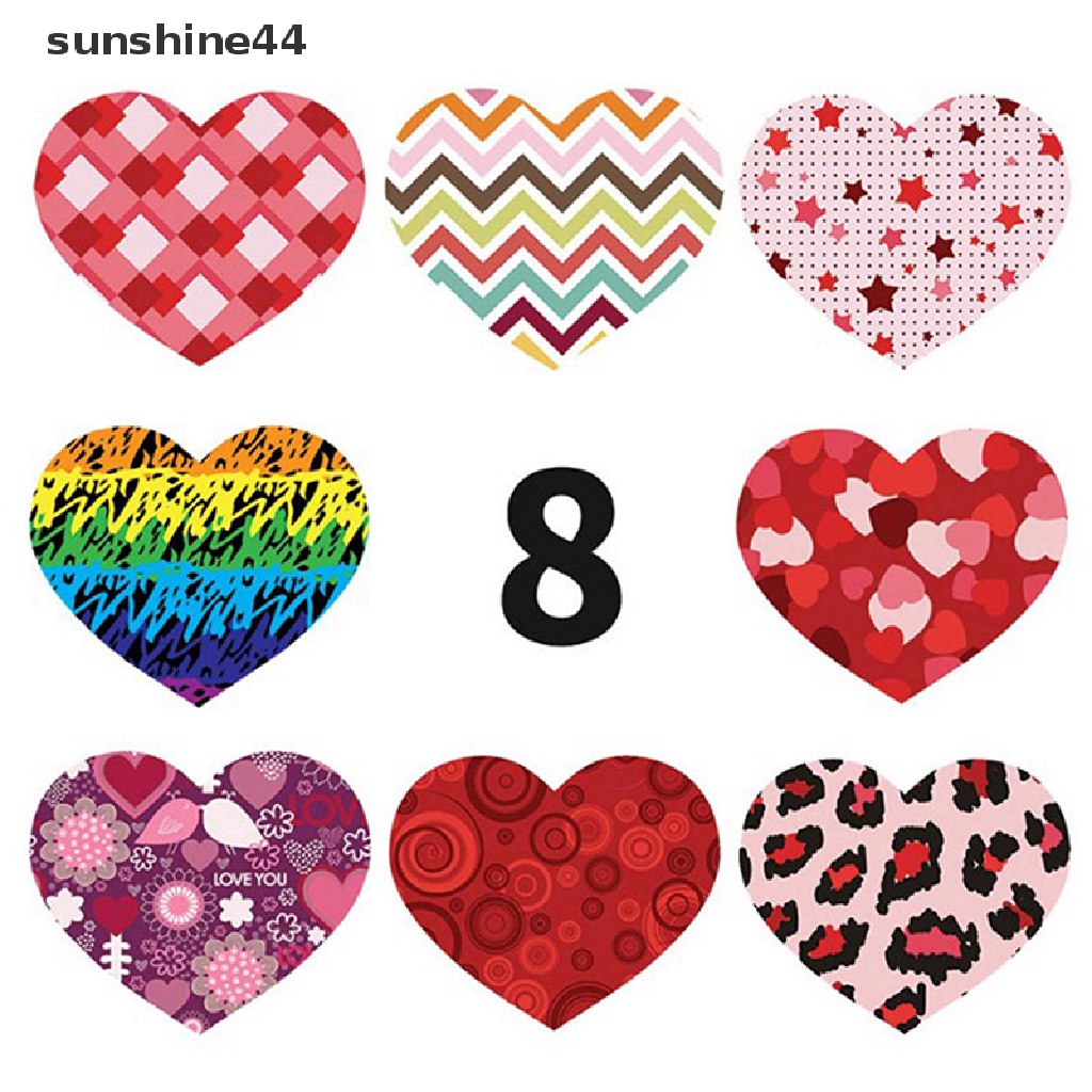 Sunshine 500PCS Stiker Thank You Untuk Kantong Kemasan Amplop Sticker Hari Valene.