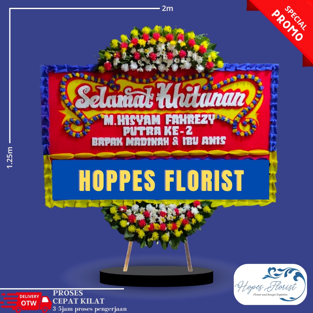 Bunga Papan Selamat Khitanan / Papan Selamat / Bunga Papan Wedding Pernikahan