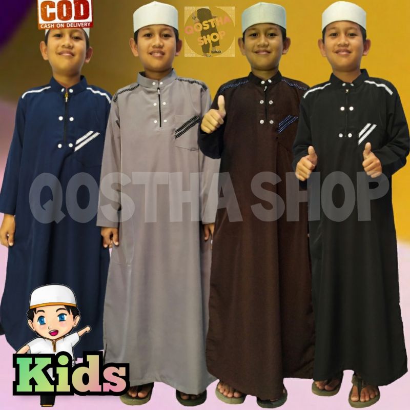 Gamis Pria Anak Laki Jubah anak pria