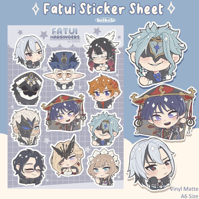 

beikcle - Fatui Sticker Sheet Genshin Impact