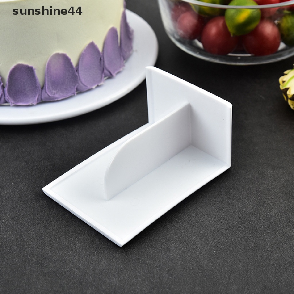 Sunshine 3Pcs Plastik Kue Cream Penghalus Pemotong Adonan Scraper Padd Baking Cutg Tool.