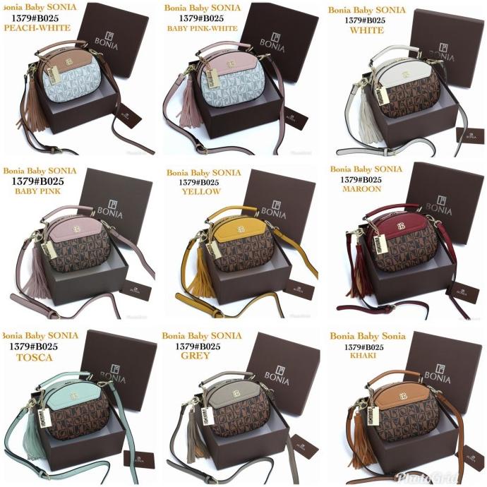 BONIA Baby Sonia 1379 B025 Motif Logo Baru Semipremium Bahan Wateproff