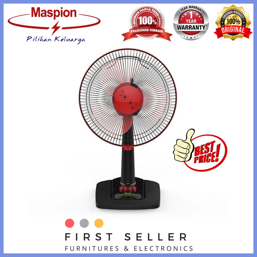 MASPION DESK FAN / KIPAS ANGIN EX 307 / EX-307 (12 INCH) GARANSI RESMI